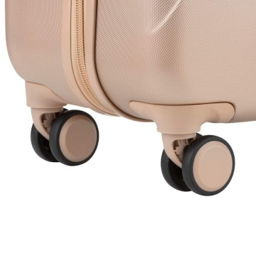 Troler Mare, Policarbonat/ABS, 4 Roti Duble, cifru TSA, CarryOn Skyhopper, 78.5 cm, Auriu - Img 6