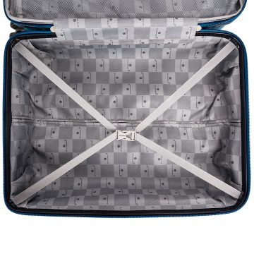 Troler mare Snowball SW43803, polipropilena, cifru TSA, 4 roti duble, 77 cm, albastru - Img 6