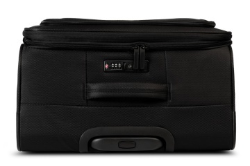 Troler mare Worldpack Bern F10508, 79x47x30 cm, bagaj de cală, poliester, cifru TSA, 4 roți duble, negru - Img 2