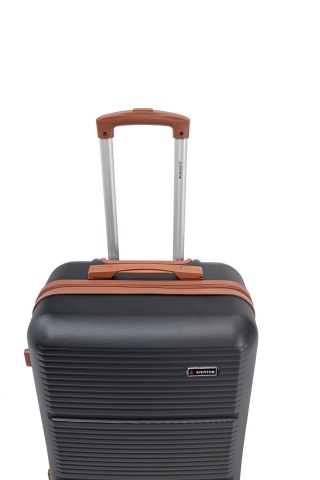 Troler Mediu Aventor, 67x41x25.5 cm, ABS, Cifru, 4 Roți Duble 360°, 61 L, AV107, Negru - Img 17