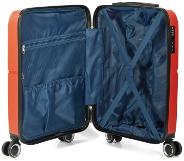 Troler mediu Benzi BZ 5754, polipropilena, cifru TSA, 4 roti duble, 66 cm, galben - Img 2