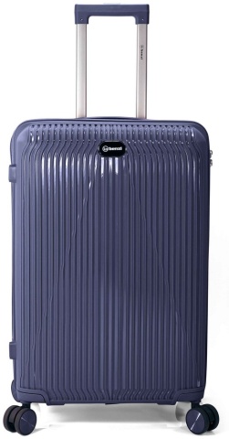 Troler mediu Benzi BZ 5819, 65x42x25, bagaj de cala, polipropilena, cifru, 4 roți 360°, bleumarin