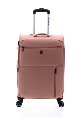 Troler Mediu, Extensibil, 4 Roti Duble, Nylon, Gladiator, Arctic, MG 3711 - 66 cm, Rose - Img 3