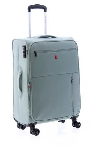 Troler Mediu, Extensibil, 4 Roti Duble, Nylon, Gladiator, Arctic, MG 3711 - 66 cm, Verde - Img 9