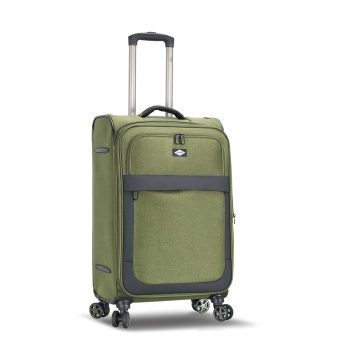 Troler Mediu Extensibil 66x41x24 cm Lee Cooper, Poliester, 4 Roti Duble, LC33503, Kaki - Img 14