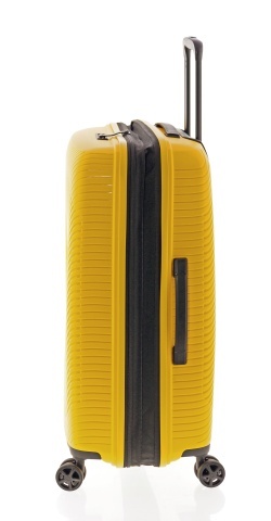 Troler Mediu Extensibil 67x47x25 cm Gladiator Vincent, Polipropilenă, Cifru TSA, Galben - Img 6