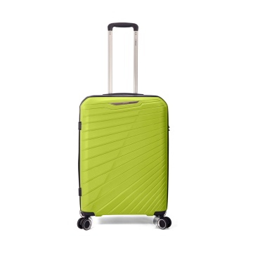Troler mediu extensibil Benzi BZ 5808, 66x44x26 cm, bagaj de cala, polipropilena, cifru, 4 roti 360°, verde