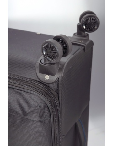 Troler mediu extensibil Benzi BZ 5825, poliester, bagaj de cala, 68x42x27 cm, 4 roti duble la 360°, bleumarin - Img 4