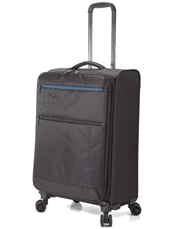 Troler mediu extensibil Benzi BZ 5825, poliester, bagaj de cala, 68x42x27 cm, 4 roti duble la 360°, negru - Img 3