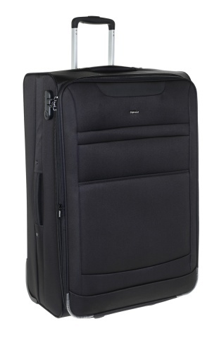 Troler mediu extensibil Diplomat ZC 6020, 2 roti, poliester, 67 cm, negru