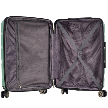 Troler Mediu Extensibil Polipropilena, Madisson, SW43603, 4 Roti Duble, Cifru TSA, 63 cm, Verde deschis - Img 6