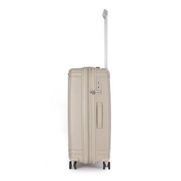 Troler Mediu extensibil Stratic M Straw T, 67x46.5x27.5 cm, Bej - Img 10