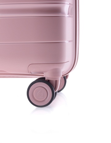 Troler mediu Gladiator Boxing MG 3811, roti cu suspenie, extensibil, polipropilena, 67 cm, rose - Img 12