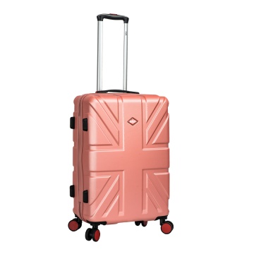 Troler Mediu Lee Cooper London, ABS, 4 Roti Duble, Cifru, 66.5 cm, Rose - Img 17