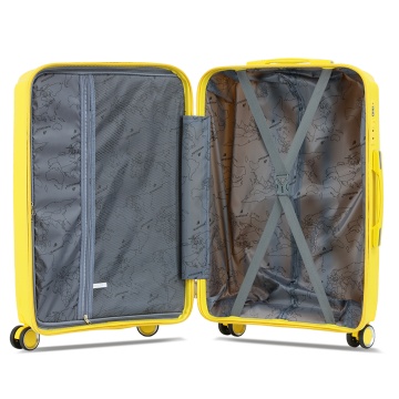 Troler mediu Madisson, 100%polipropilena, 67x43x25 cm, SW51103, galben - Img 2
