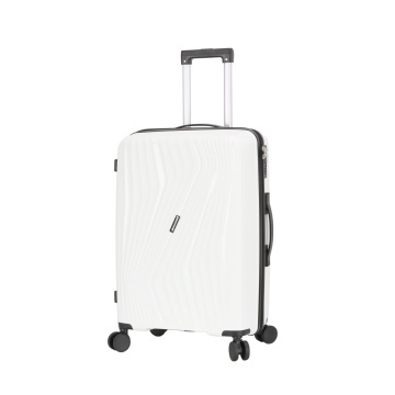 Troler Mediu Madisson, 67x44x27 cm, Polipropilenă, Fermoar Antifurt, Cifru, 70 L, SW65603, Alb