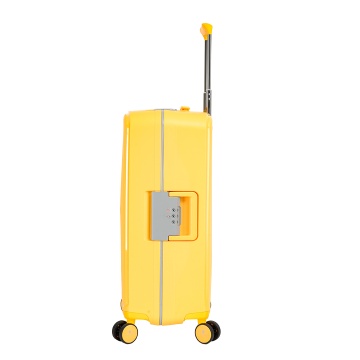 Troler Mediu Snowball, Inchidere cu Clapeta, Polipropilena, Cifru TSA, SW37103, 67 cm, Galben - Img 7