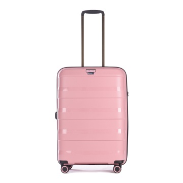 Troler Mediu Stratic M Straw - 66 cm Roz