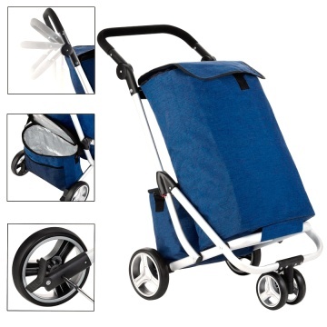 Carucior Cumparaturi 3 Roti Cruiser 650062 Albastru - Img 4