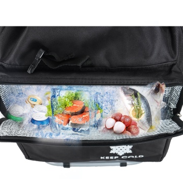 Carucior cumparaturi Madisson SW42028, 55L, 2 roti, buzunar termoizolant, negru - Img 2