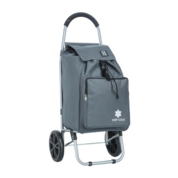 Carucior cumparaturi Madisson SW42028, 55L, 2 roti, buzunar termoizolant, gri - Img 20