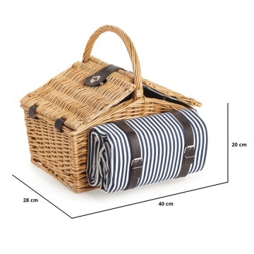 Cos de picnic Dutch Mountains Deluxe pentru 4 persoane 102267 - Img 6