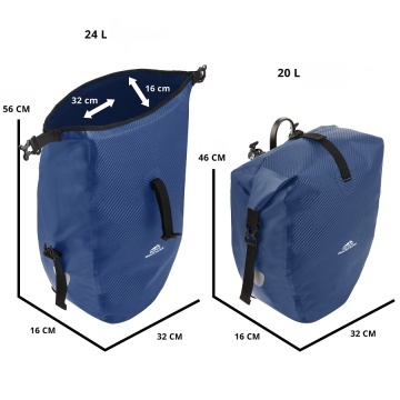 Geanta Bicicleta Material Tarpaulin Dutch Mountains Carbon 604385 Albastru - Img 4