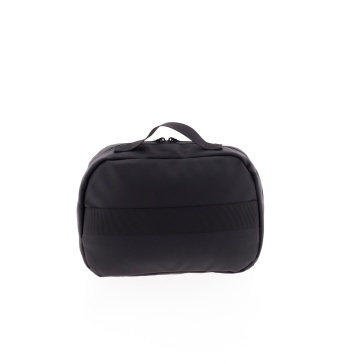 Geantă de cosmetice unisex Vogart Sync 28x19x10 cm, poliester impermeabil, cu protecție RFID, 5.3L, negru - Img 6