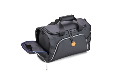 Geanta voiaj/sport impermeabila Verage Cambridge, 45x27x20 cm, compartiment incaltaminte cu igienizare prin ozon (USB), poliester premium, negru - Img 3