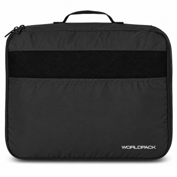 Organizator Bagaj, 3 Piese, Poliester, Worldpack, F10461, Negru - Img 4