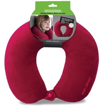 Perna de gat pentru calatorie, Worldpack F10479, cu micro-perle, 31x10x32 cm, fuchsia - Img 2