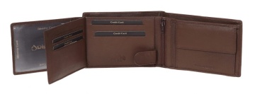Portofel, Barbati, Piele Naturala, RFID* Secure, Diplomat, MN 111, Negru - Img 3