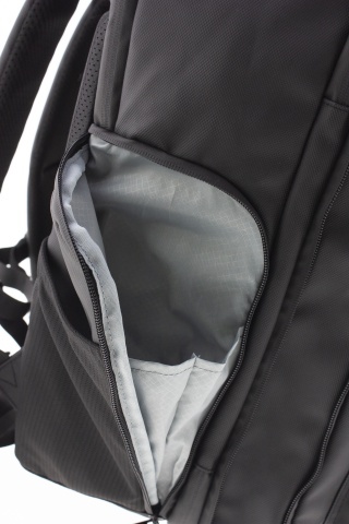 Rucsac avion 40x30x20/25 cm extensibil, bagaj de mână Wizz Air/Ryanair, 26/28L, poliester impermeabil, cu protecție RFID, 16 inch, Vogart Sync, negru - Img 5