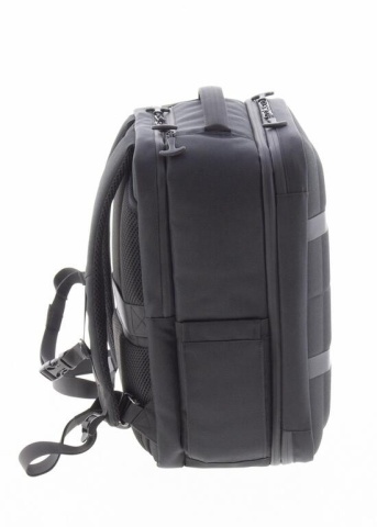 Rucsac avion 40x30x20/25 cm extensibil Vogart Defender, bagaj de mână Wizz Air/Ryanair, poliester, 24/30L, negru - Img 15