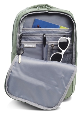 Rucsac Calatorie, Wizz Air/Ryanair, Cabin Pro Ultimate Small, Bestway, F40326, Verde deschis - Img 2