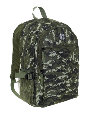 Rucsac casual Diplomat BF30, 44x29x12 cm, poliester, orificiu pentru castile audio, camuflaj army