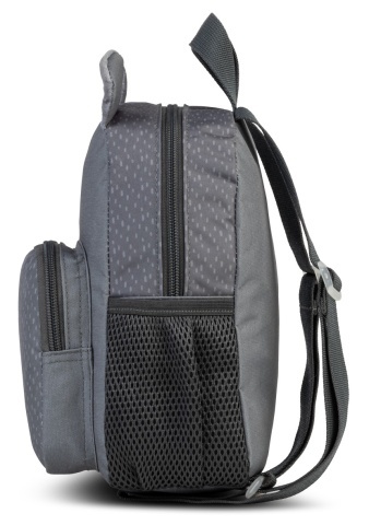 Rucsac copii Fabrizio F20689, 21x24x13 cm, poliester, model urs, gri - Img 2