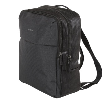 Rucsac Laptop 14" Davidts Portofino Wizz Air/Ryanair, 40 x 28 x 14 cm, Poliester 1680D/Piele ecologica, Antracit
