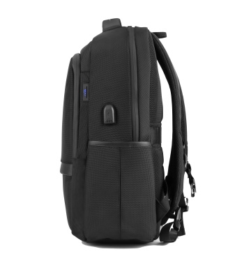 Rucsac laptop 15.6 " Snowball SW22146, 46×30×14 cm , extensibil +20%, impermeabil, port USB, poliester 1680D, negru - Img 5