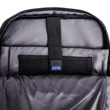 Rucsac laptop 15.6", Wizz Air/Ryanair, Snowball, SW22107, poliester 1680D, port USB, negru - Img 21
