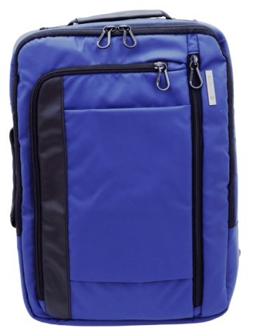 Rucsac tip geanta 15'6" Davidts Escape, Poliester 600D/PVC, Albastru