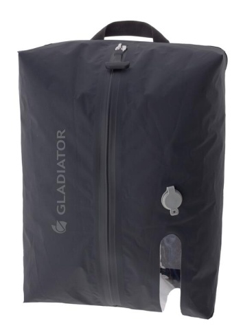 Sac pentru călătorie cu vacuum și fermoar etanș MG003770, 39 x 29.5 x 14 cm, nylon impermeabil, negru