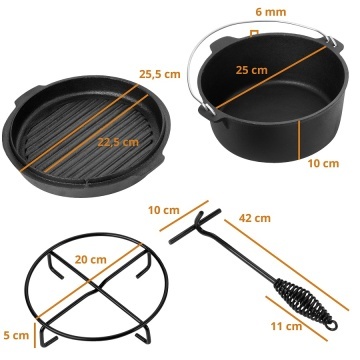 Set 4 Piese pentru gatit camping Dutch Mountains 102286 - Img 3