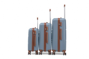 Set Trolere Aventor, ABS, Cifru, 4 Roți Duble 360°, AV107, 3 Piese, Albastru - Img 13