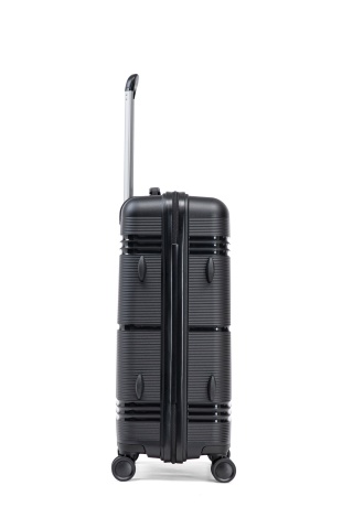 Set trolere Aventor, Polipropilenă, Cifru TSA, 4 Roți Duble 360°, AV108, 3 Piese, Negru - Img 12
