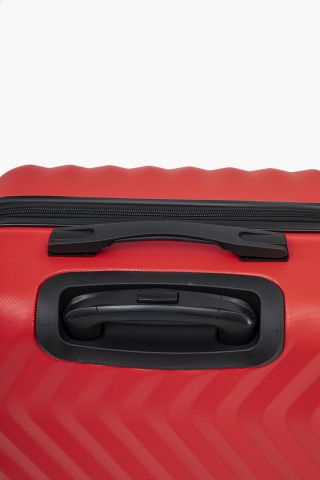 Set trolere Aventor, Polipropilenă, Cifru TSA, 4 Roți Duble 360°, AV109, 4 Piese, Roșu - Img 13