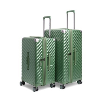 Set trolere extensibile Carryon Trunk, policarbonat, 2 bagaje de cala, cifru TSA, 4 roti cu suspensii, verde