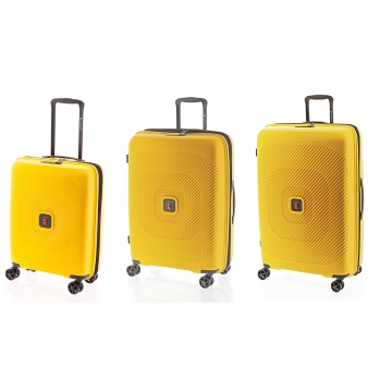 Set Trolere Extensibile Gladiator Vincent, Polipropilenă, Cifru TSA, 3 Piese, Galben