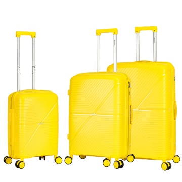 Set trolere Madisson SW42103, polipropilena, cifru, 4 roti duble, 3 piese, galben