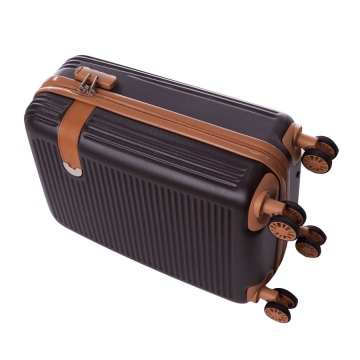 Troler Cabina ABS 4 Roti Duble ELLA ICON STYLE 1159-55 cm Maro - Img 3